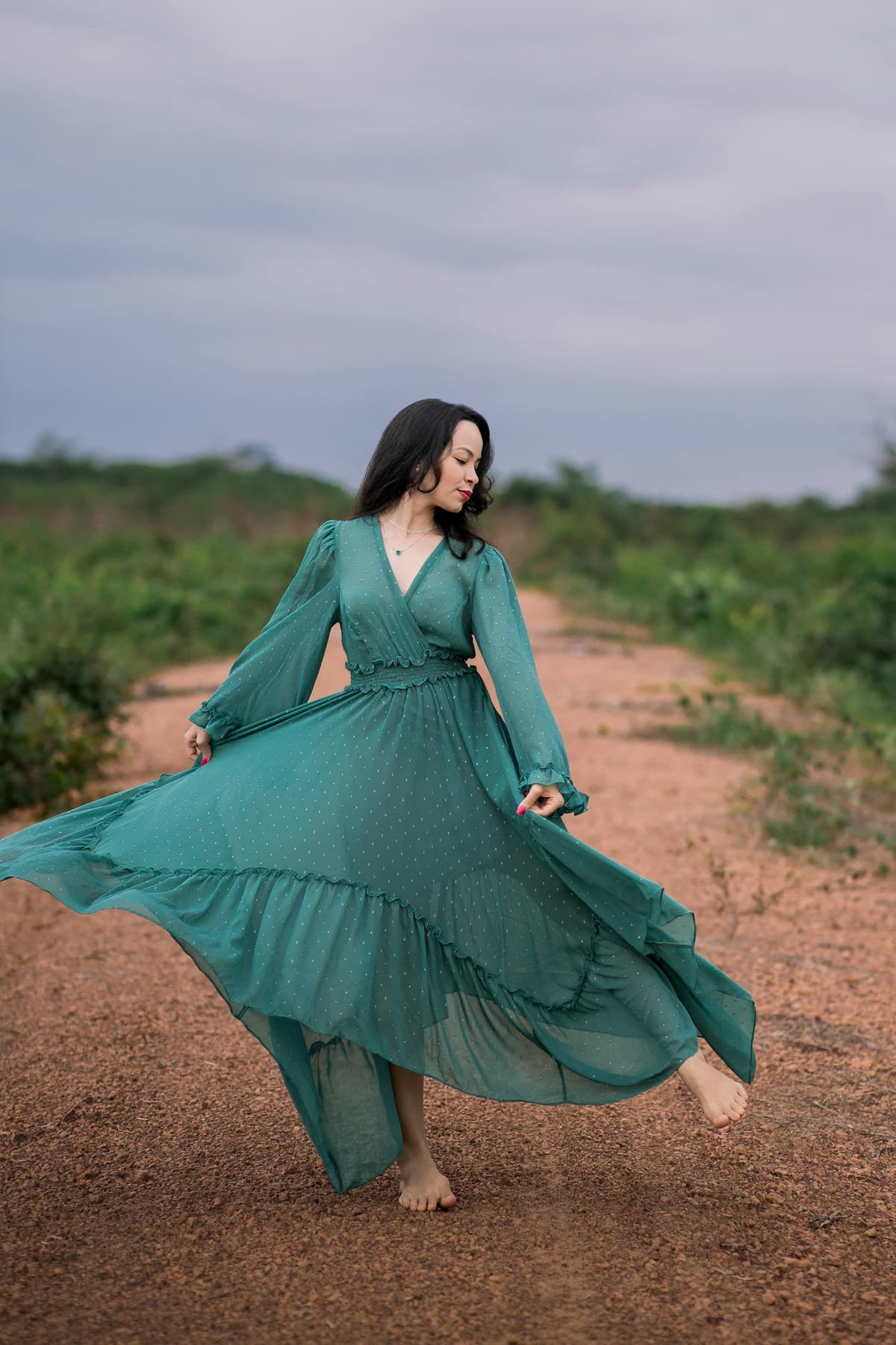 Ecstasy Halter Neck Satin Maxi Dress